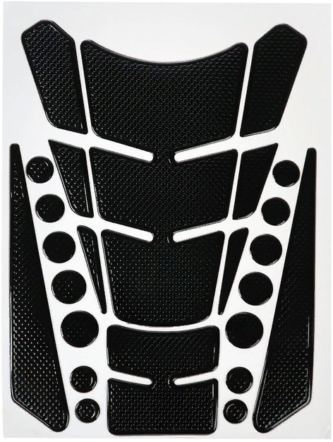 Наклейка защитная на топливный бак мотоцикла, 20×14 см цвет черный