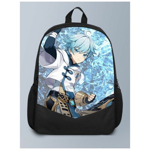 фото Черный рюкзак с принтом игры геншин genshin impact, чун юнь, фэнтази, рпг - 6 brutbag