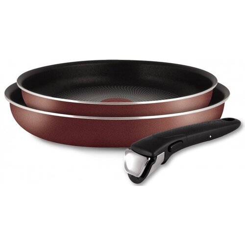 Набор посуды Tefal INGENIO RED 5, сковороды 24/28 см, съемная ручка