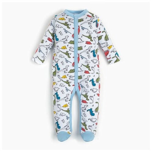 фото Комбинезон для мальчика, цвет белый, рост 74 см (6-9м) linas baby