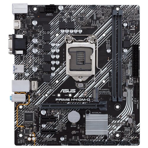 фото Материнская плата asus prime h410m-d, lga 1200, h 410, matx, 2xddr4