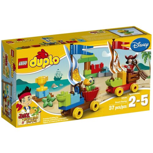 Конструктор LEGO DUPLO 10539 Пляжные гонки Джейка, 37 дет. конструктор lego duplo 10568 рыцарский турнир 16 дет