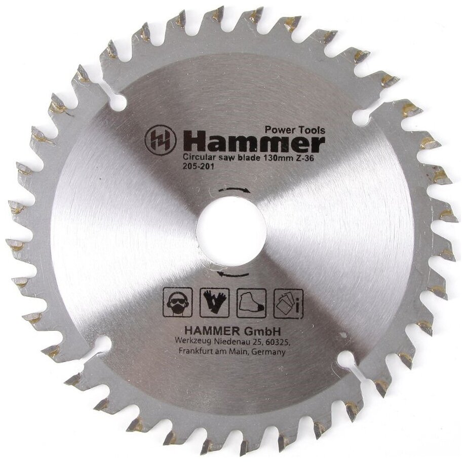 Диск пильный твердосплавный Hammer Flex 130х20 мм, 36 зуб.