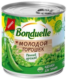 425МЛ горошек зеленый молодой - BONDUELLE