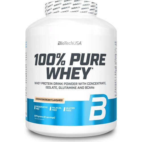 фото Протеин biotechusa 100% pure whey, 2270 гр., печенье с кремом