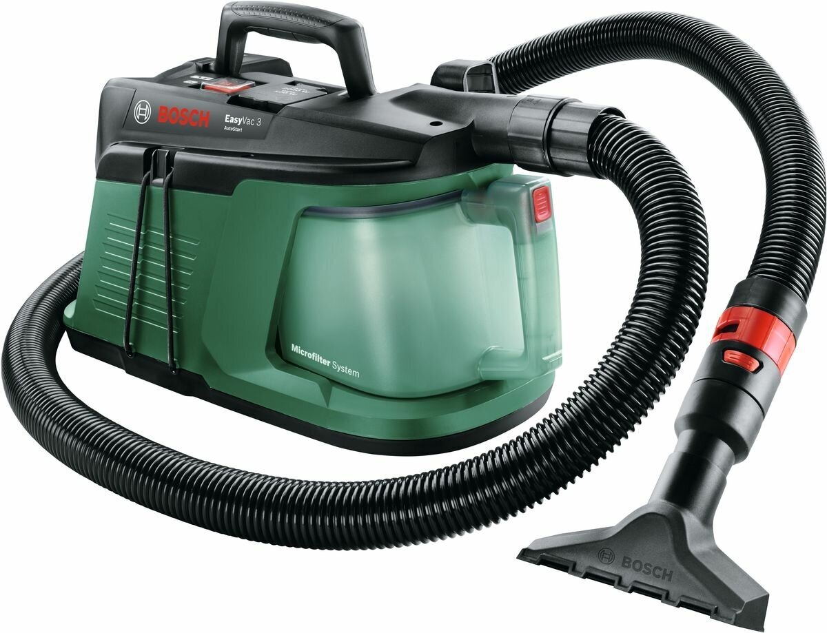 Профессиональный пылесос BOSCH EasyVac 3, 700 Вт, зеленый