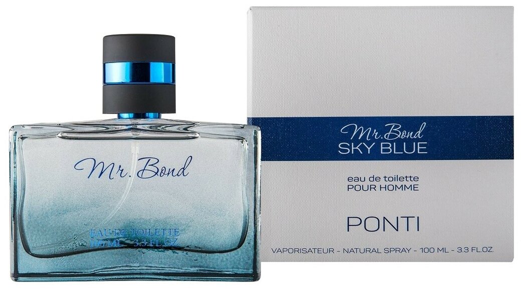 Туалетная вода мужская Mr. Bond SKY BLUE, 85 мл