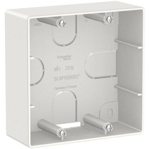 коробка подъемная сп blanca для силовых розеток бел sche blnpk000021 1шт Коробка подъемная СП Blanca для силовых розеток бел. SE BLNPK000021
