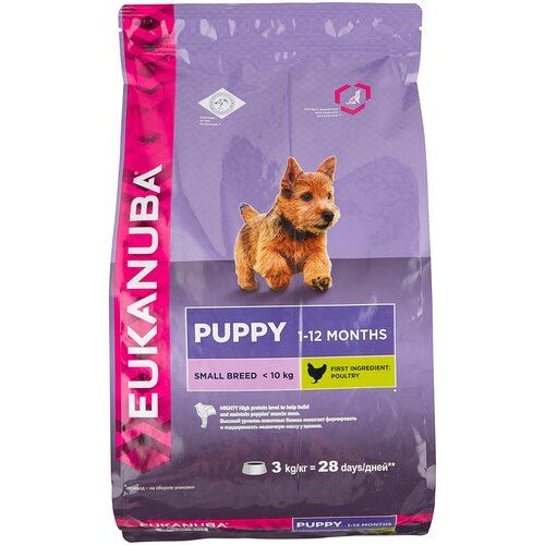 Eukanuba Dog Puppy Small Breed 3 кг (для мелких пород)