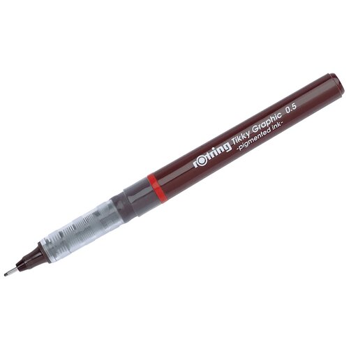 Ручка капиллярная Rotring Tikky Graphic, 0.5мм, цвет чернил: черный