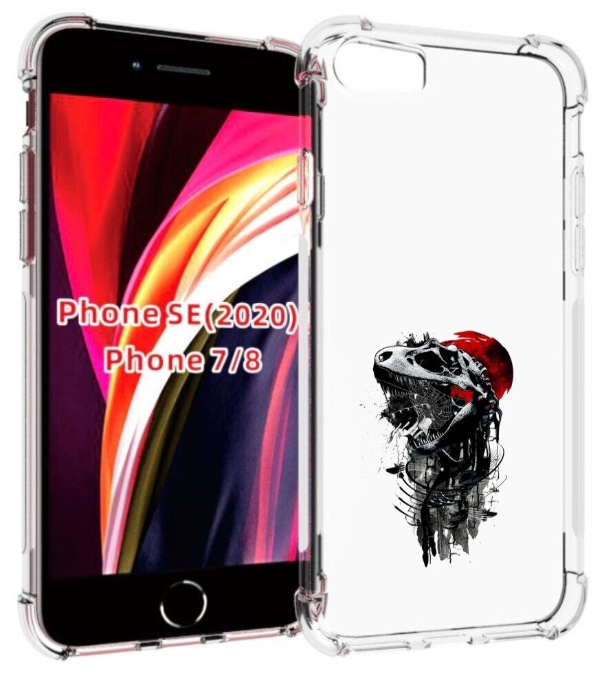 Чехол MyPads вымерший динозавр для iPhone 7 4.7 / iPhone 8 / iPhone SE 2 (2020) / Apple iPhone SE3 2022 задняя-панель-накладка-бампер