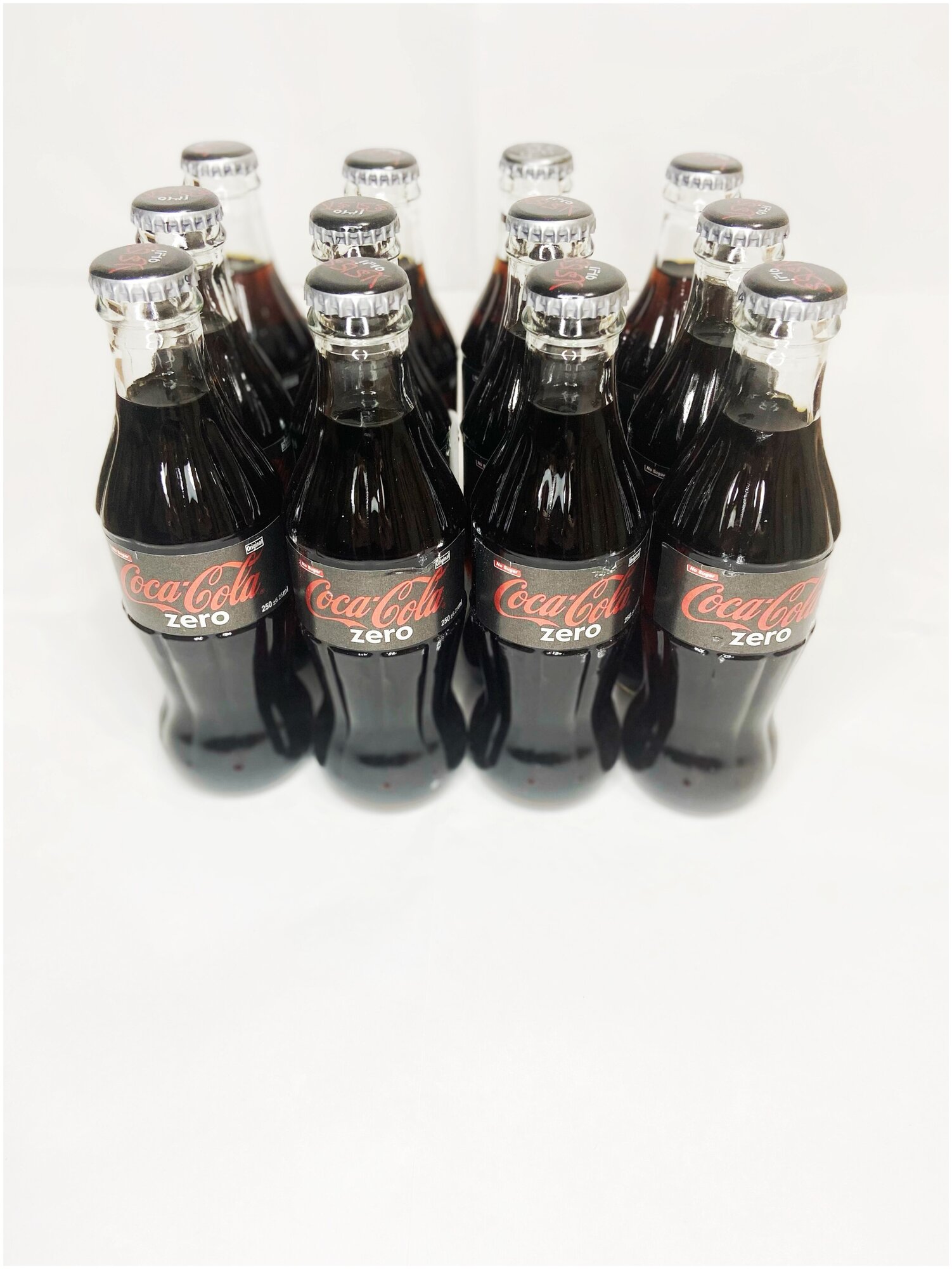 Газированный напиток Coca-Cola Zero, стекло, 0.25 л, 12 шт - фотография № 2