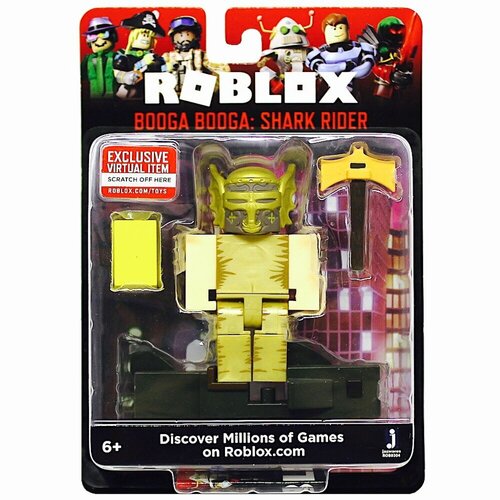 Фигурка героя ROBLOX Booga Booga: Shark Rider + Виртуальный предмет