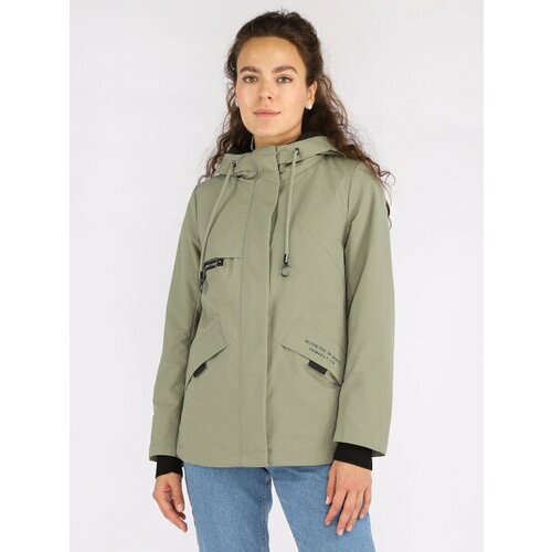 фото Женская куртка a passion play, спортивная, демисезонная, sq68481, с капюшоном, цвет зеленый, размер m