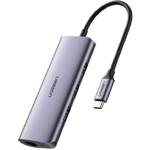 Разветвитель USB UGREEN 4 в 1 , 3 x USB 3.0, RJ45 (60718)