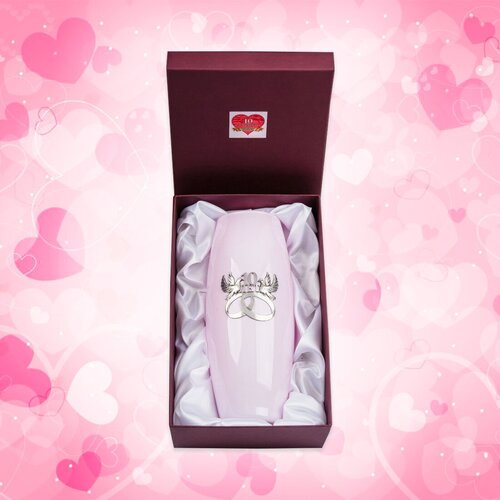 Стеклянная ваза 10 лет вместе