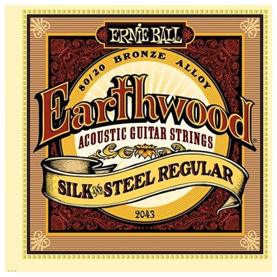 Струны Ernie Ball Silk & Steel Regular, для акустической гитары