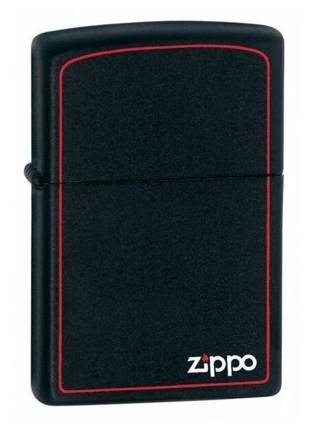 Набор Зажигалка ZIPPO Classic Black Matte+Топливо ZIPPO 125 мл - фотография № 3