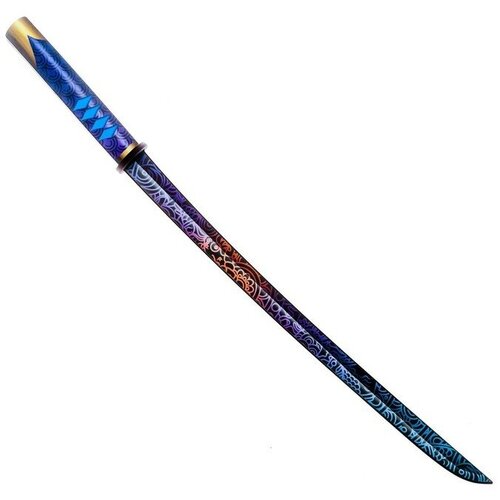 Сувенирное деревянное оружие «Катана узор», длина 65 см