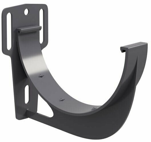 фото Кронштейн желоба slider Классика 120 ПВХ Grand Line графит (RAL 7024)5 штук.