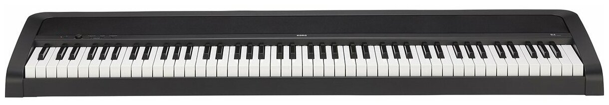 KORG B2-BK цифровое пианино, взвешенная клавиатура, 12 тембров, педаль, адаптер питания в комплекте, цвет черный, полифония 120