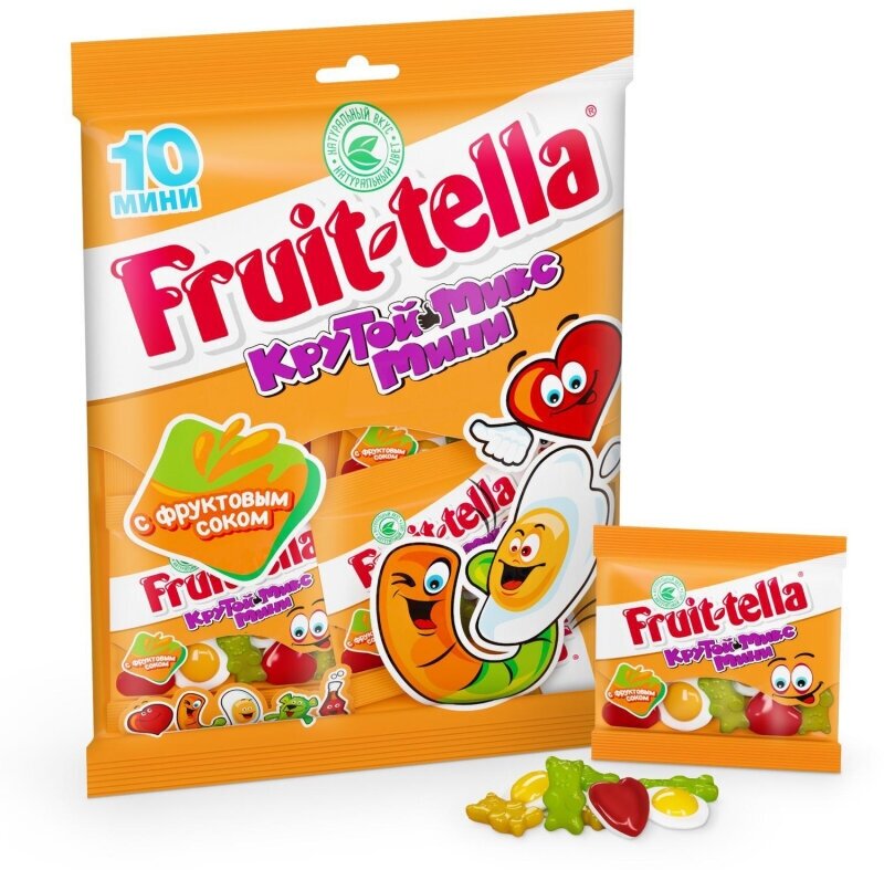 Мармелад жевательный Fruittella Крутой Микс Мини, 10шт по 20г 8253944 1386238