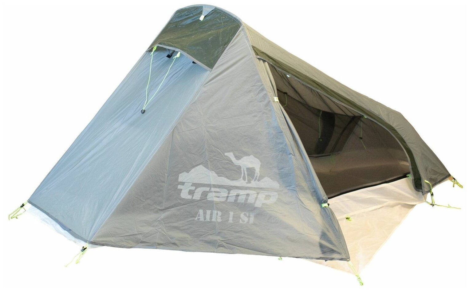 Палатка трекинговая одноместная Tramp AIR 1 Si, dark green —  в .