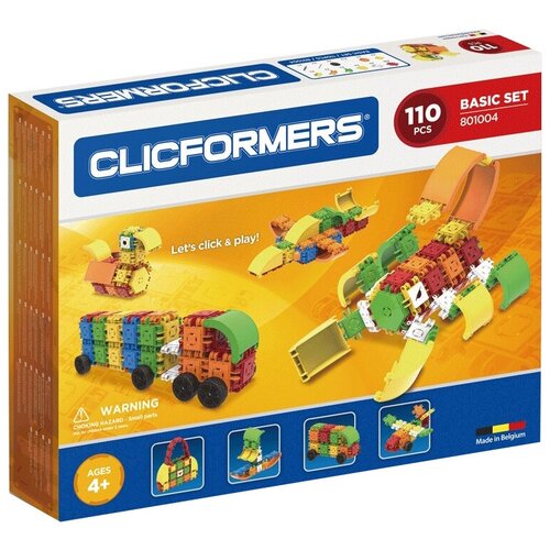 Развивающий конструктор CLICFORMERS Basic Set 110 деталей 801004