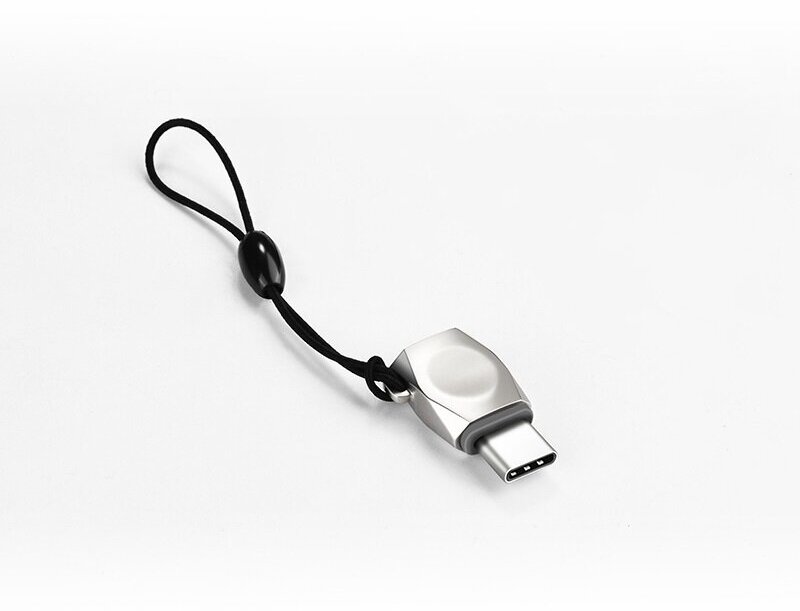 Переходник Hoco с Micro-USB на Type-C UA8 (Silver/Серебристый)
