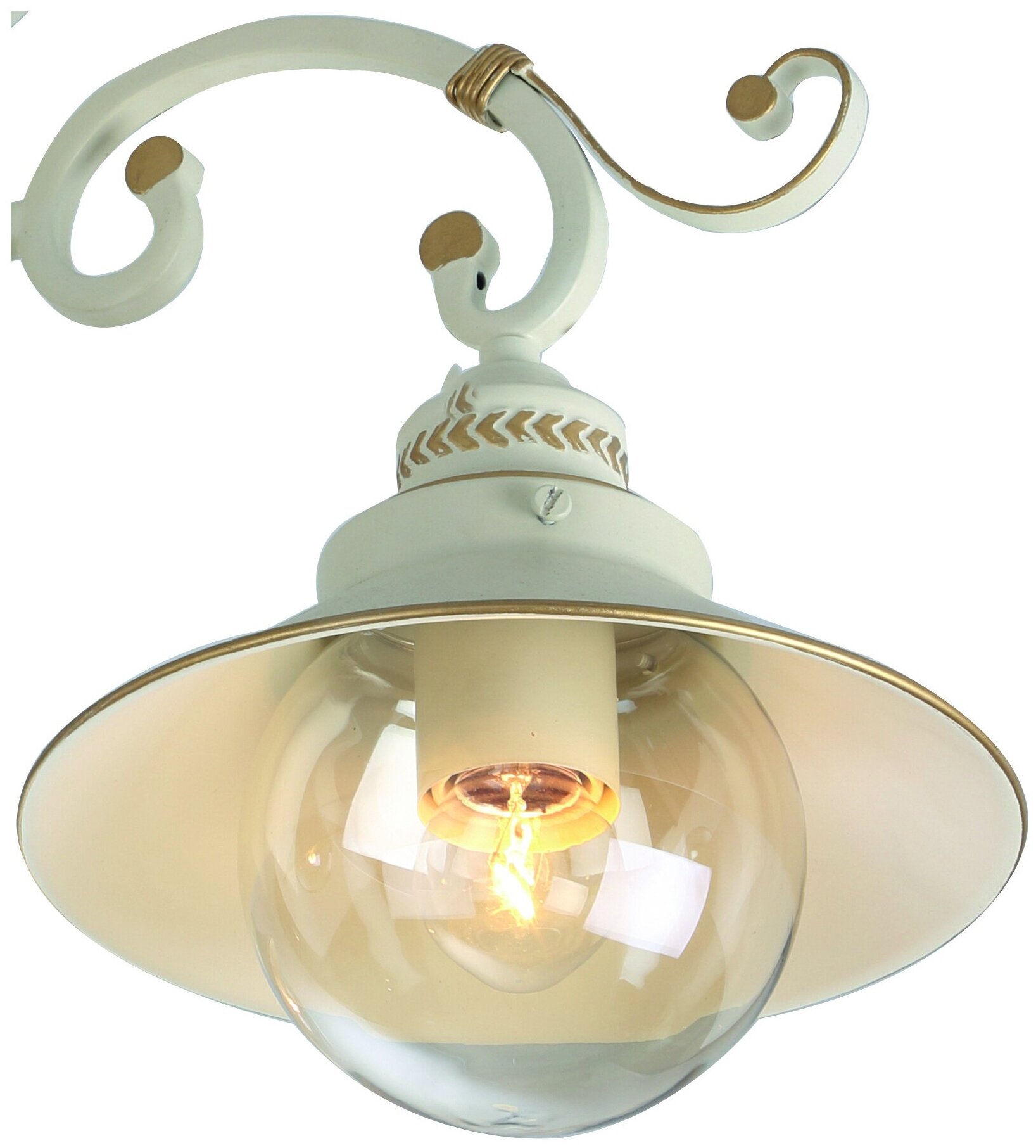 Люстра Arte Lamp Grazioso A4577PL-3WG, E27, 180 Вт, кол-во ламп: 3 шт., цвет: белый - фотография № 2