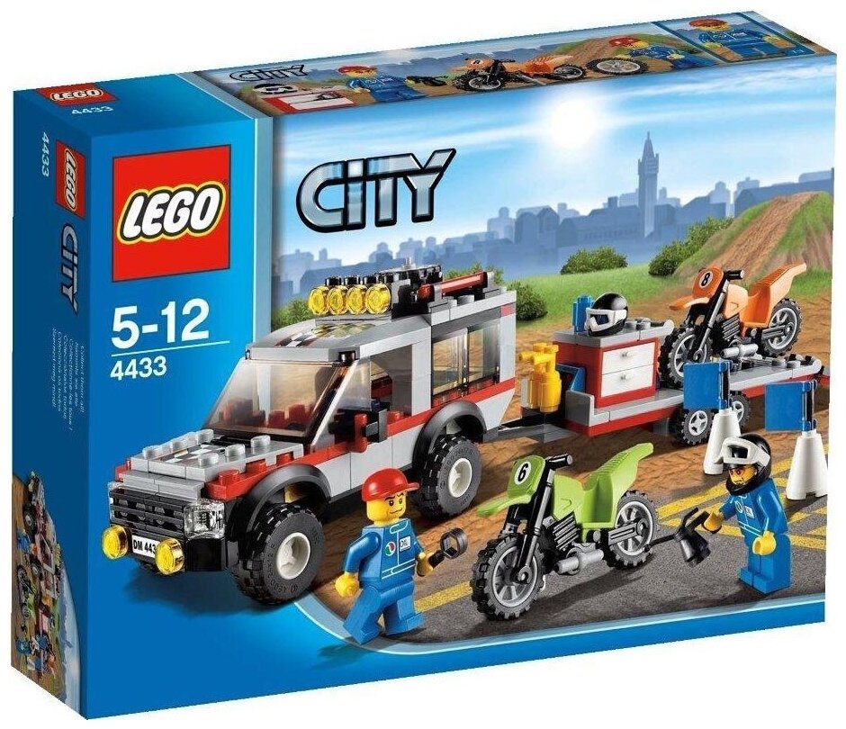 Конструктор LEGO City 4433 Транспортёр мотоциклов, 201 дет.