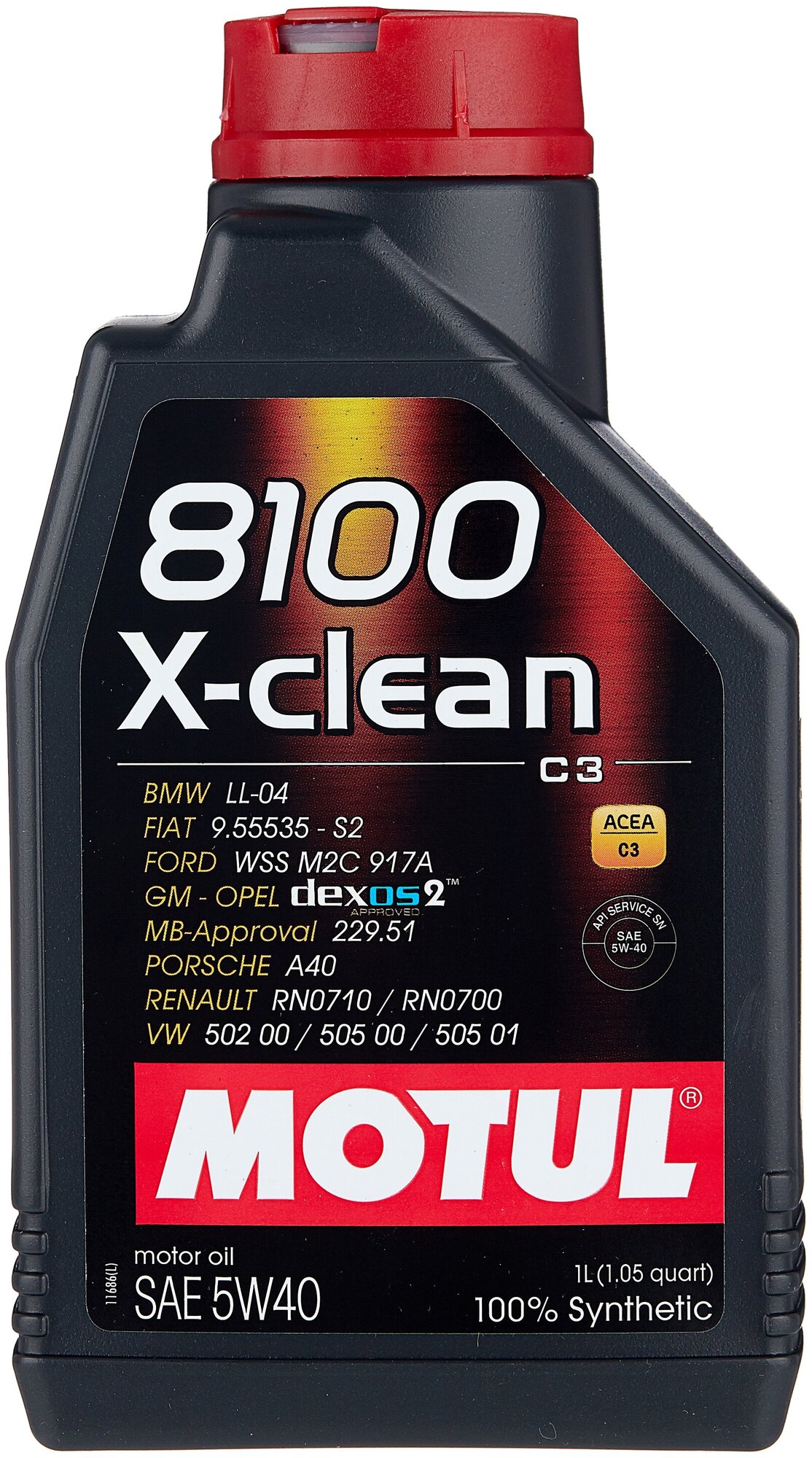 Масло моторное MOTUL 8100 X-CLEAN 5W40 1л