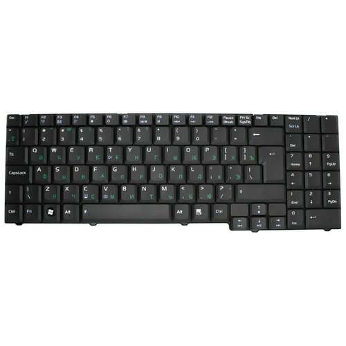Клавиатура для ноутбука Asus M51 M51V X55SR F7 F7E F7F Pn NSK-U400R 9J N0B8200R 04GND91KRU10-1 1459₽