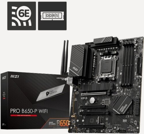 Изображение товара Материнская плата Msi PRO B650-P WIFI (AM5, ATX)