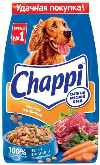 Chappi для взрослых собак Мясо, 2,5 кг.