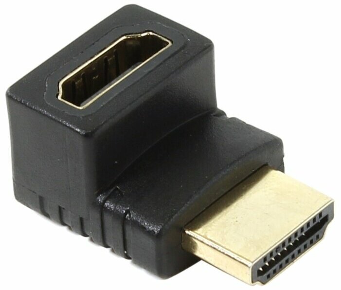 Адаптер аудио-видео 90 Deg, HDMI (m) (Г-образный) - HDMI (f) (Г-образный), ver 1.4 Noname - фото №3