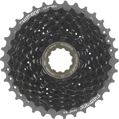 Кассета Shimano HG200, серия Altus, 9 скоростей, звезды 11-34, черная