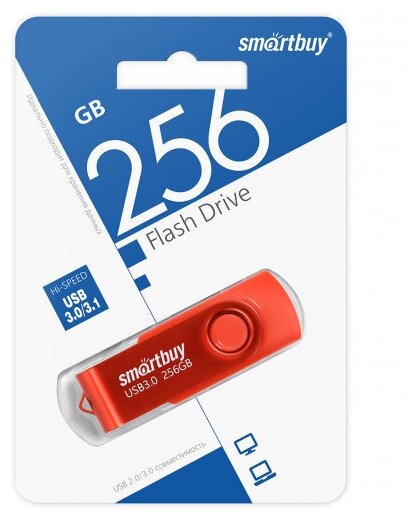 USB флешка Smartbuy 256Gb Twist red USB 3.0