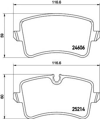 Колодки дисковые задние для audi a6/a7/a8 2.0tfsi-6.3/2.0tdi-4.2tdi 09 Textar 2521402