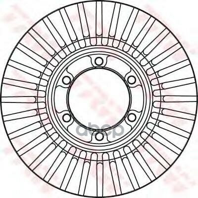 Тормозной Диск Перед. TRW арт. DF6007