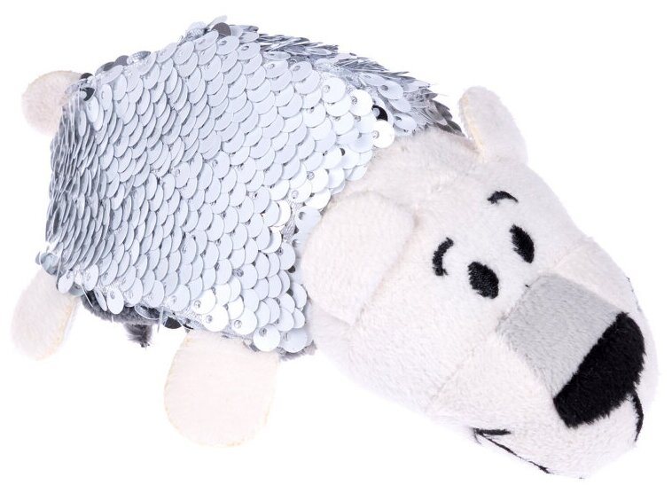 Мягкая игрушка Вывернушки 1Toy Блеск Хаски-Полярный медведь 12 см - фото №2