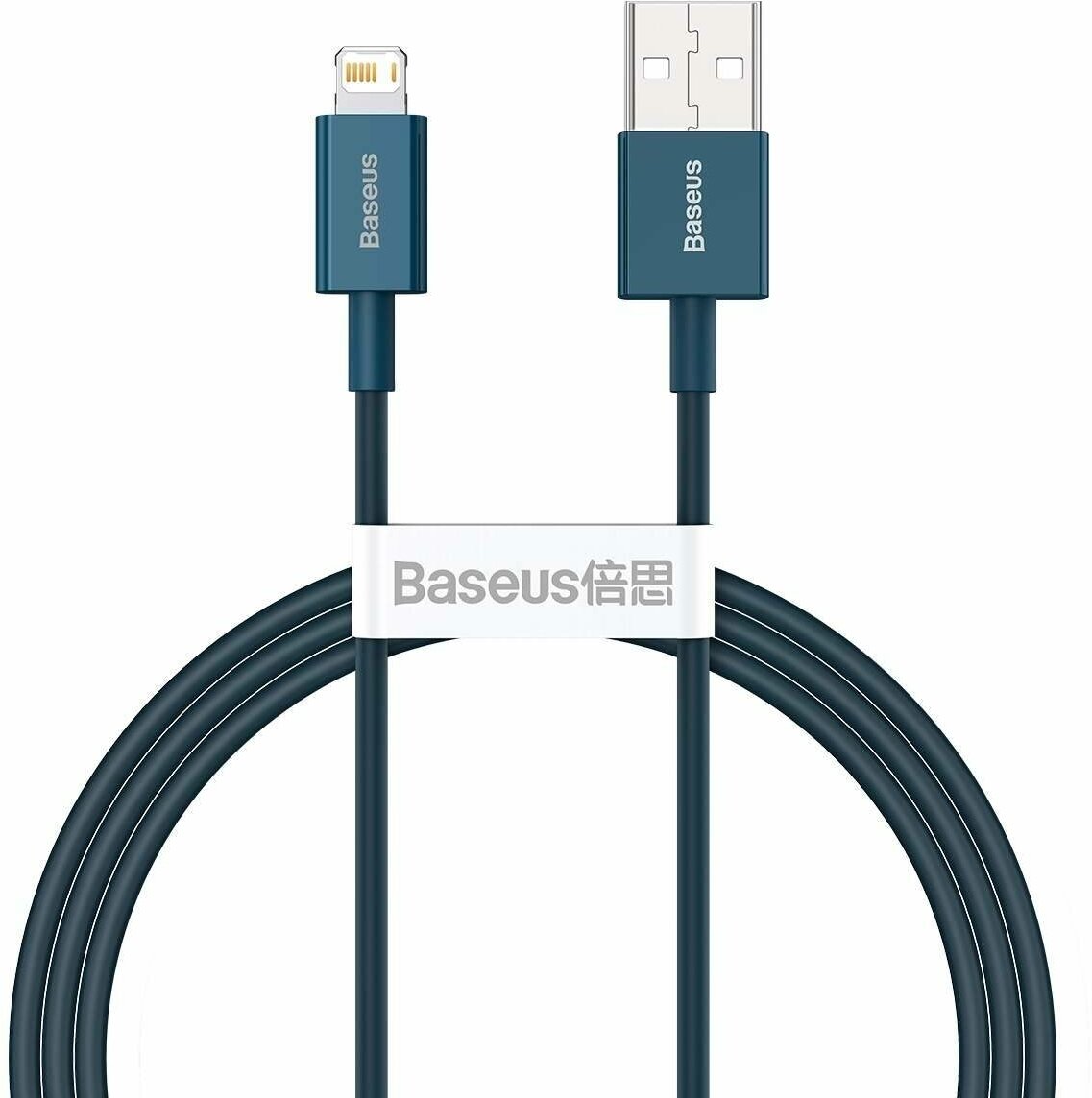 Кабель USB Baseus Superior Lightning для Apple, 1м, 2.4A, синий