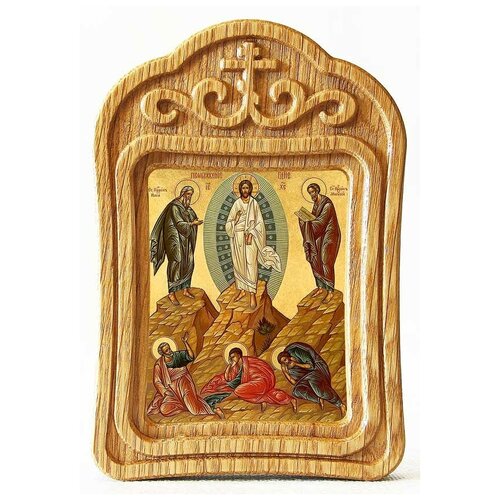 Преображение Господне, икона в резной деревянной рамке