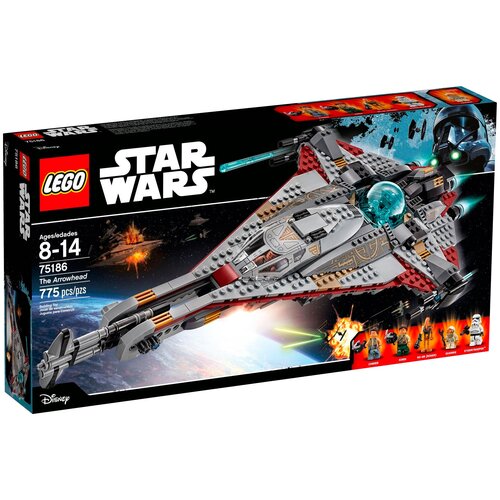 lego 75262 star wars десантный корабль империи выпуск к 20 летнему юбилею LEGO Star Wars 75186 Стрела, 775 дет.