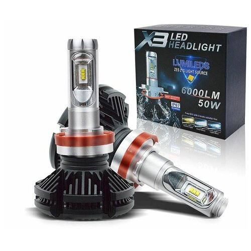 Светодиодная лампа X3 LED Headlight - цоколь H11