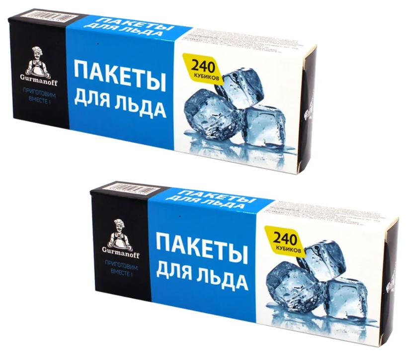 Пакеты для льда с клапаном TM Gurmanoff 240 кубиков - фотография № 7