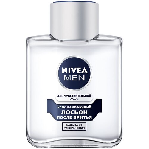 Лосьон после бритья Nivea Men, для чувствительной кожи, 100 мл крем для бритья для чувствительной кожи успокаивающий nivea 100 г 100 мл