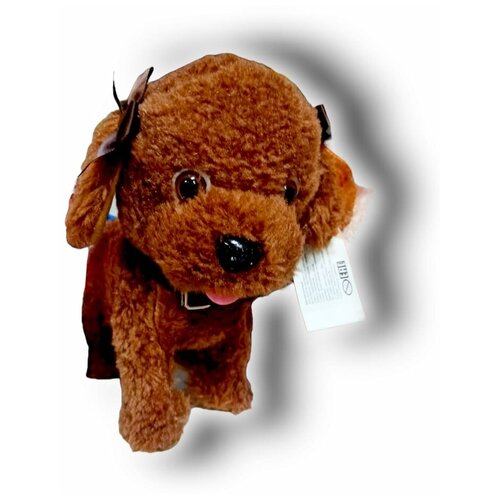 Интерактивная мягкая собачка с бантиками 25 см мягкая интерактивный щенок с бантиками 25 см