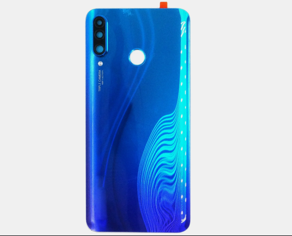 Задняя крышка для Huawei Honor 20 Lite/20S/P30 Lite Синий,(48MP)cо стеклом камеры- Премиум с лого