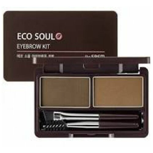 The SAEM EYE Набор для макияжа бровей Eco Soul Multi Brow Kit 01 Natural Brown 3,8гр набор кремоаых теней для бровей